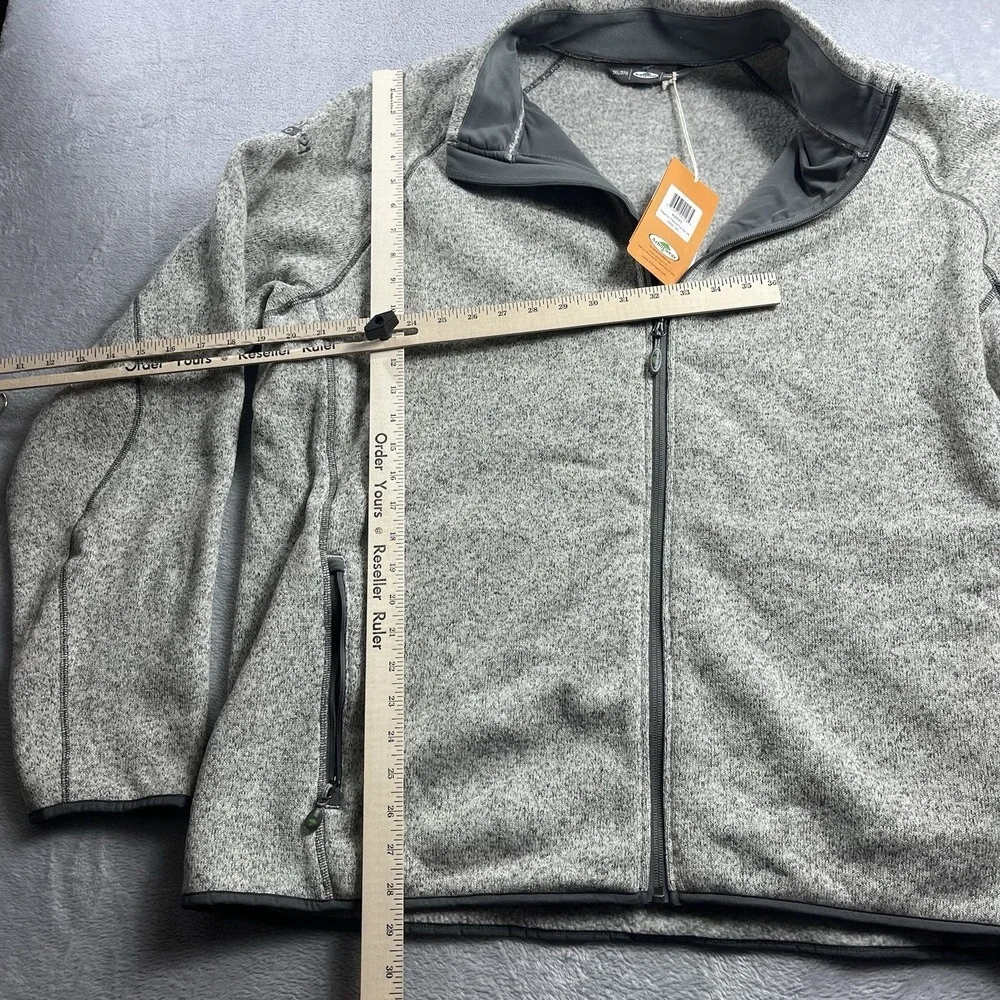Arborwear MENS Staghorn Stone Gray 1/2 Zip Fleece Pullover Jacket SIZE 3XL NWT